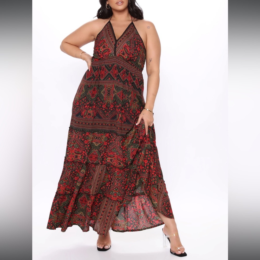 Maldives Sunset Printed Maxi Dress - Fashion Nova